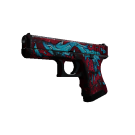 Glock-18 | Water Elemental  (Battle-Scarred)