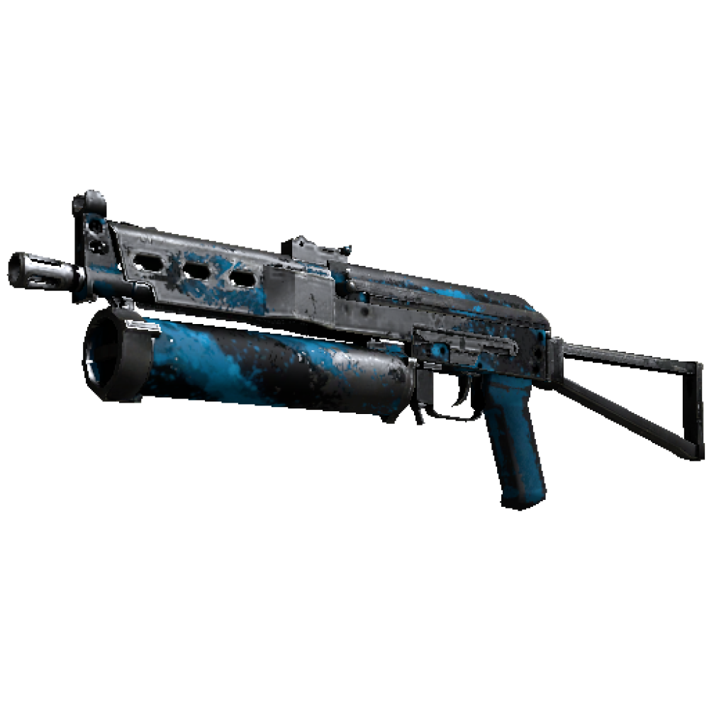 StatTrak™ PP-Bizon | Blue Streak  (Battle-Scarred)