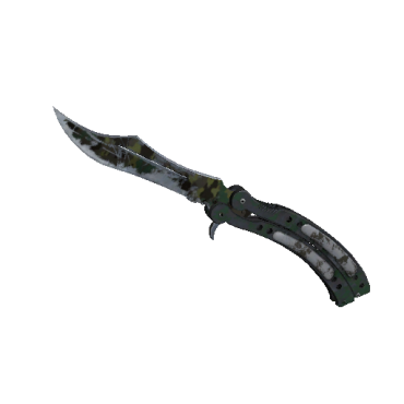 StatTrak™ Butterfly Knife | Boreal Forest  (Battle-Scarred)