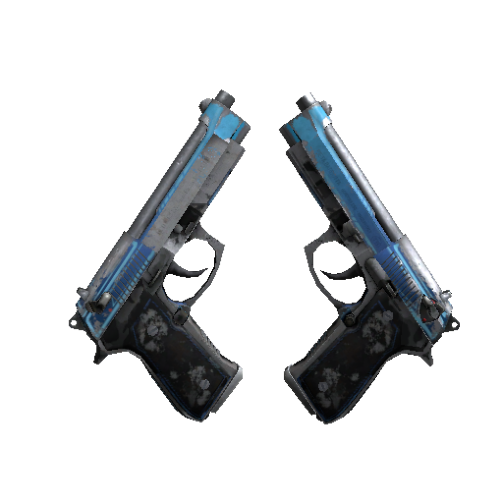 StatTrak™ Dual Berettas | Urban Shock  (Battle-Scarred)