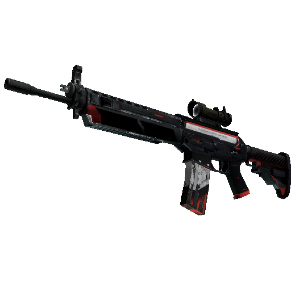 StatTrak™ SG 553 | Cyrex  (Battle-Scarred)