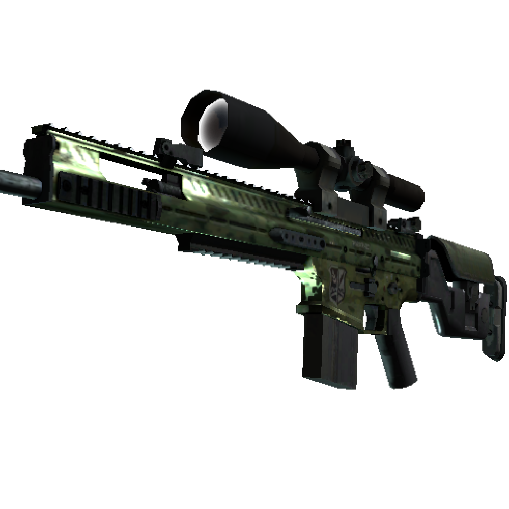 SCAR-20 | Green Marine  (Well-Worn)