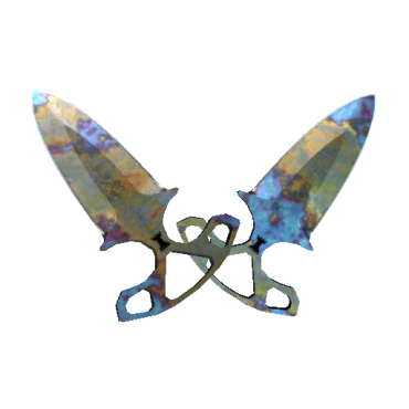 Shadow Daggers | Case Hardened  (Well-Worn)