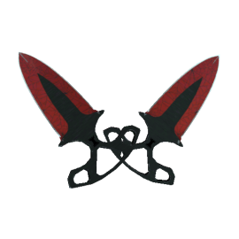 Shadow Daggers | Crimson Web  (Well-Worn)