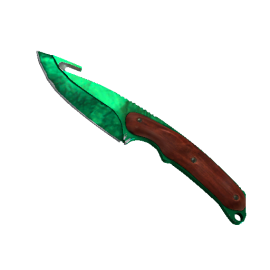 StatTrak™ Gut Knife | Gamma Doppler Emerald  (Factory New)