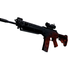 StatTrak™ SG 553 | Darkwing  (Battle-Scarred)