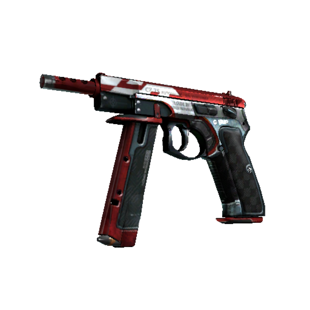 StatTrak™ CZ75-Auto | Red Astor  (Well-Worn)