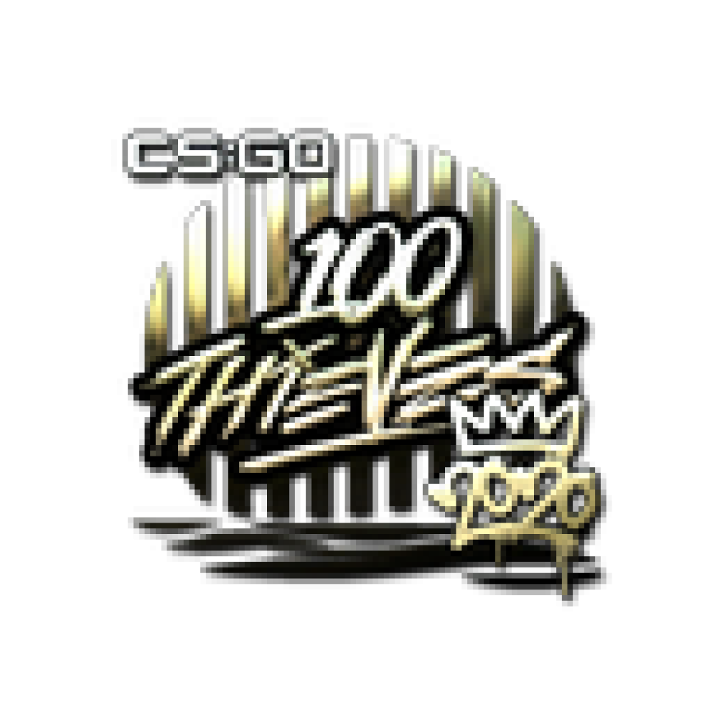 Sticker | 100 Thieves (Gold) | 2020 RMR