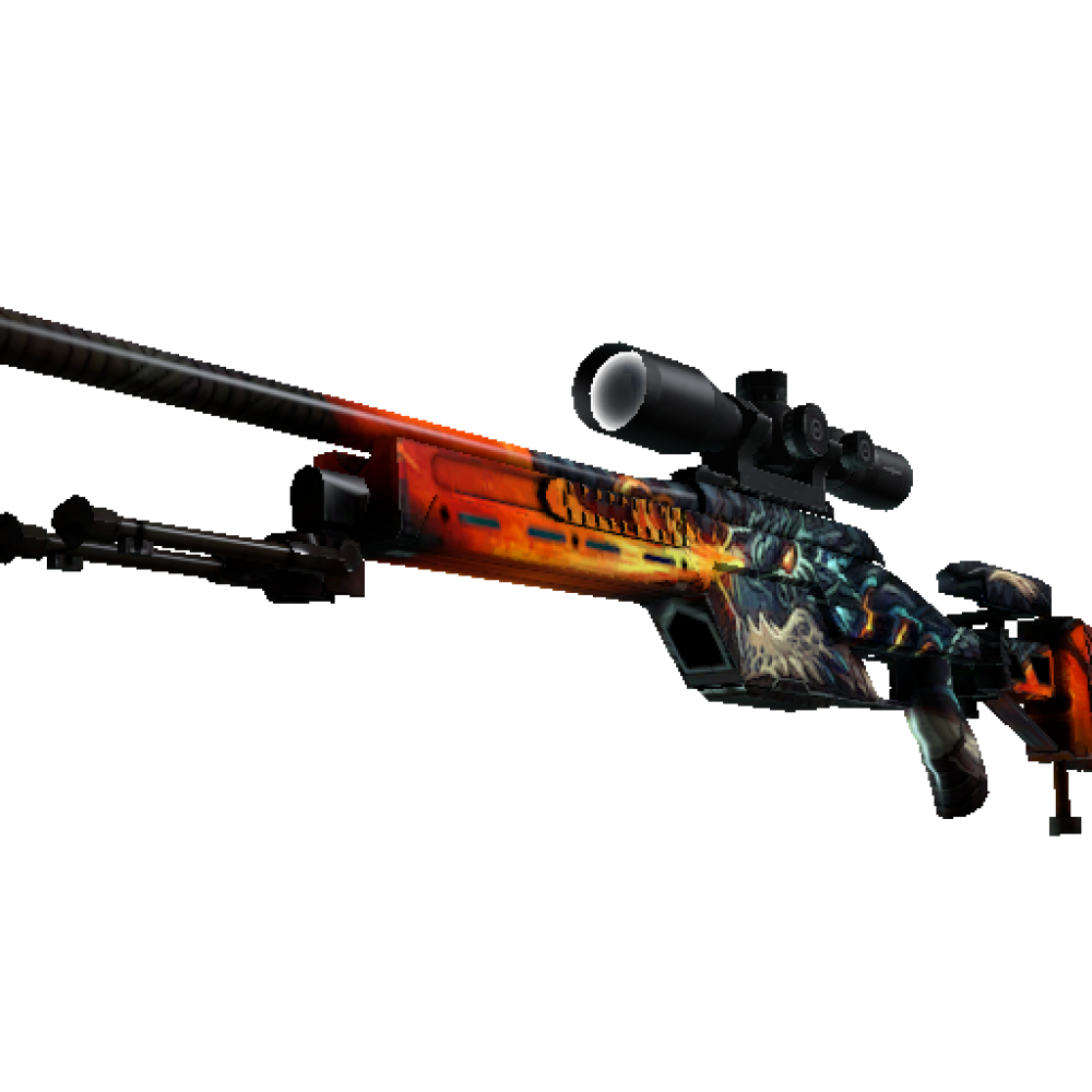 StatTrak™ SSG 08 | Dragonfire  (Minimal Wear)