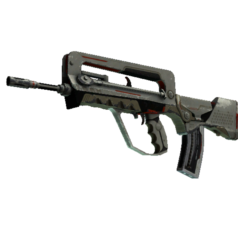 StatTrak™ FAMAS | Mecha Industries  (Battle-Scarred)