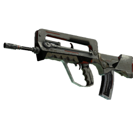 StatTrak™ FAMAS | Mecha Industries  (Battle-Scarred)