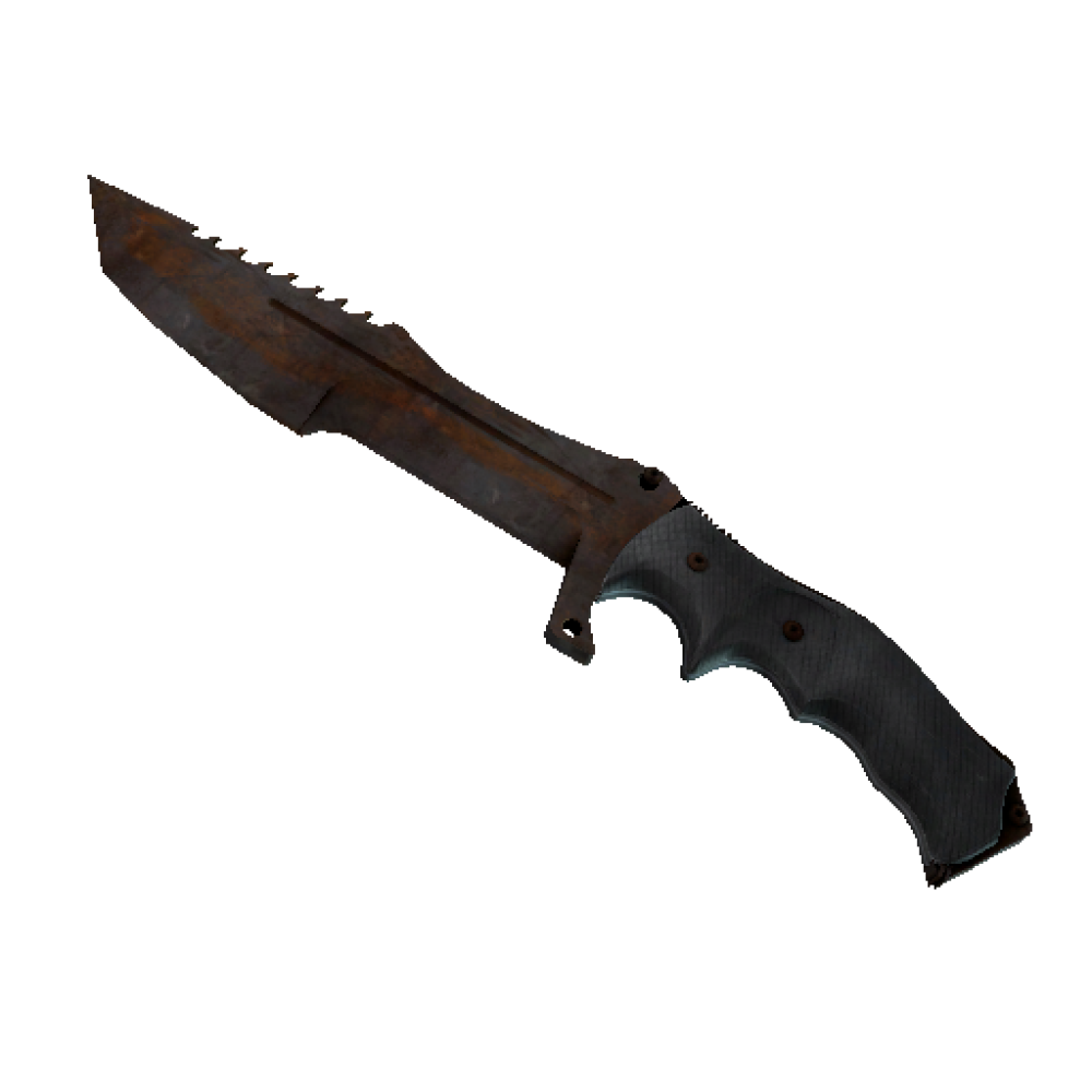 Huntsman Knife | Rust Coat  (Battle-Scarred)