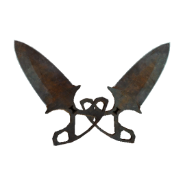 StatTrak™ Shadow Daggers | Rust Coat  (Battle-Scarred)