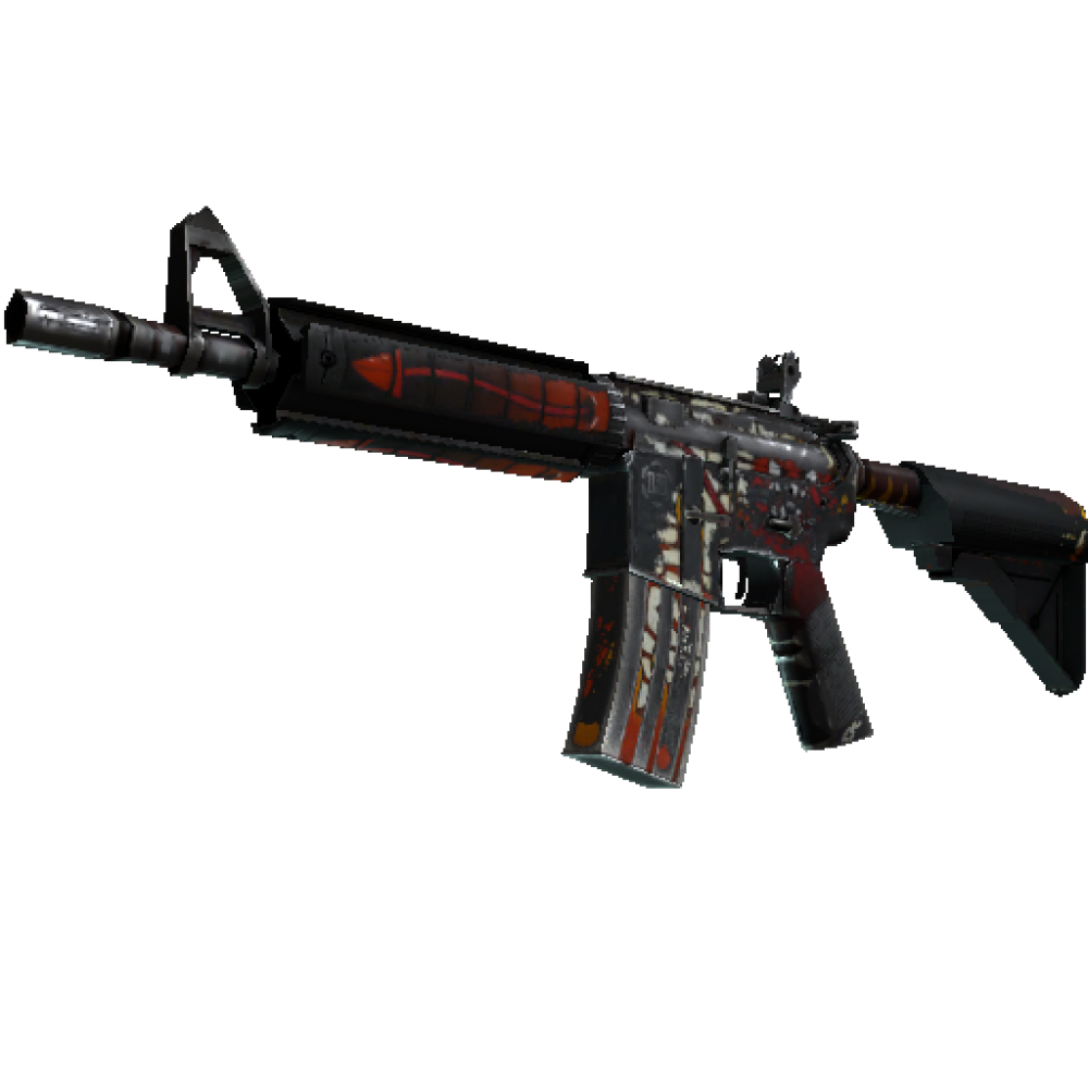 StatTrak™ M4A4 | Hellfire  (Battle-Scarred)