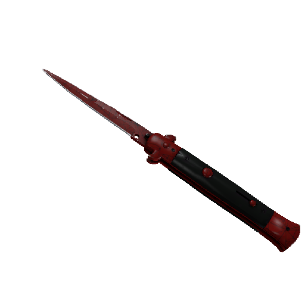 Stiletto Knife | Crimson Web  (Field-Tested)