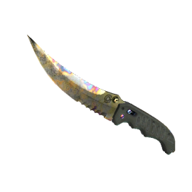 Flip Knife | Case Hardened  (Minimal Wear)