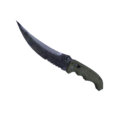 Flip Knife | Blue Steel  (Well-Worn)